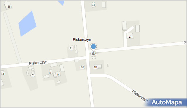 Piskorczyn, Piskorczyn, 39A, mapa Piskorczyn