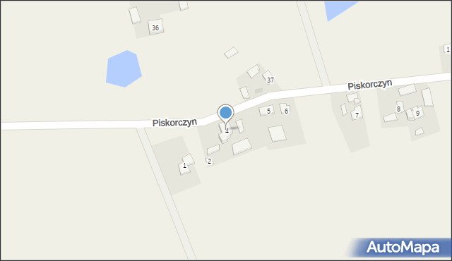 Piskorczyn, Piskorczyn, 4, mapa Piskorczyn