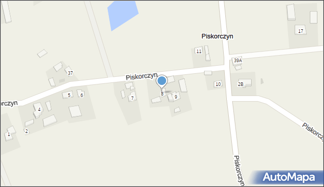 Piskorczyn, Piskorczyn, 8, mapa Piskorczyn