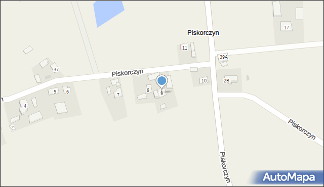 Piskorczyn, Piskorczyn, 9, mapa Piskorczyn