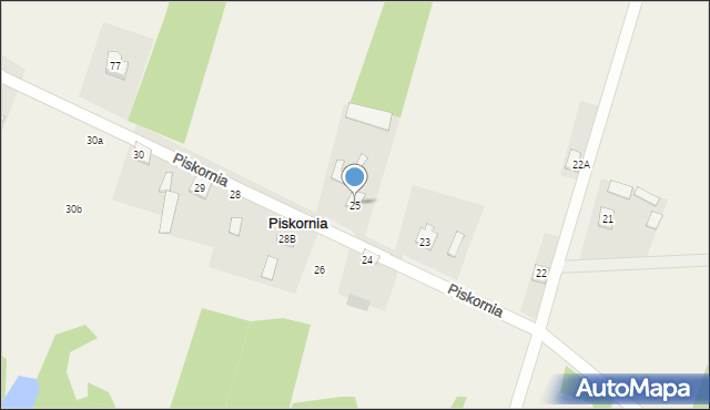Piskornia, Piskornia, 27, mapa Piskornia