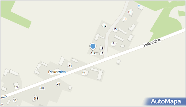 Piskornica, Piskornica, 21A, mapa Piskornica