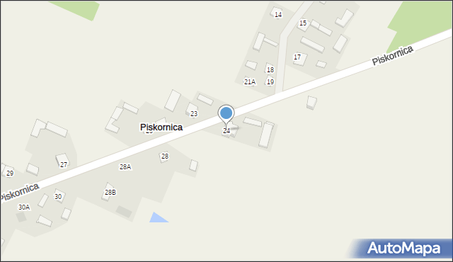 Piskornica, Piskornica, 24, mapa Piskornica