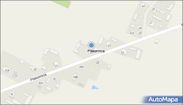 Piskornica, Piskornica, 25, mapa Piskornica