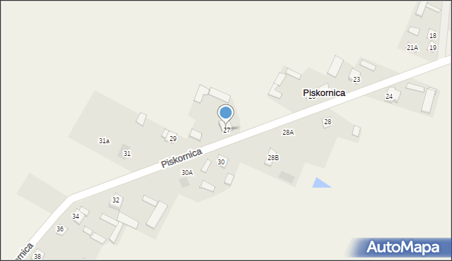 Piskornica, Piskornica, 27, mapa Piskornica