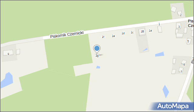 Piskornik Czernicki, Piskornik Czernicki, 1g, mapa Piskornik Czernicki