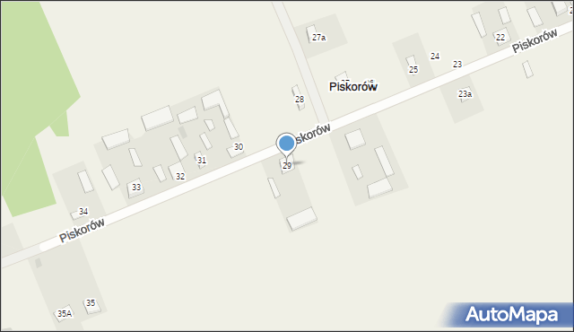 Piskorów, Piskorów, 29, mapa Piskorów