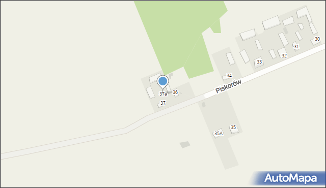 Piskorów, Piskorów, 37a, mapa Piskorów