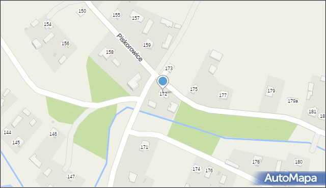 Piskorowice, Piskorowice, 172, mapa Piskorowice