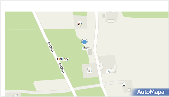 Piskory, Piskory, 13b, mapa Piskory