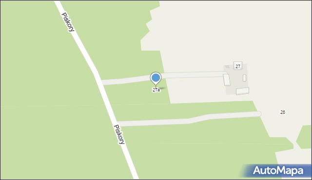 Piskory, Piskory, 27a, mapa Piskory