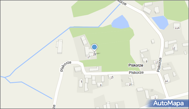 Piskorze, Piskorze, 18, mapa Piskorze