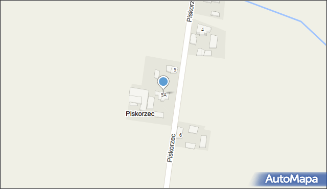 Piskorzec, Piskorzec, 5A, mapa Piskorzec