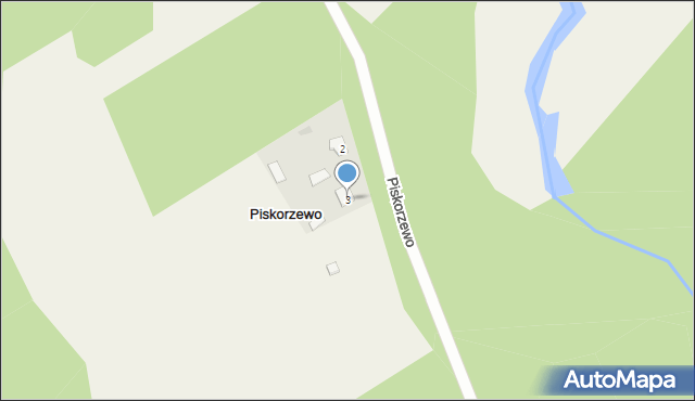 Piskorzewo, Piskorzewo, 3, mapa Piskorzewo