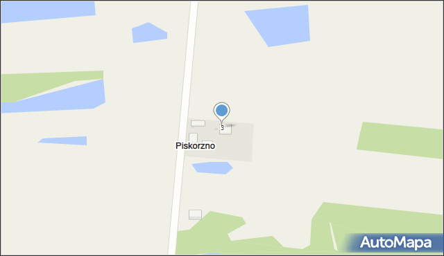 Piskorzno, Piskorzno, 3, mapa Piskorzno