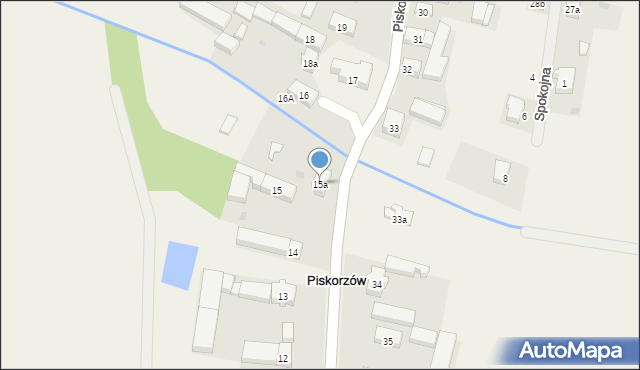 Piskorzów, Piskorzów, 15a, mapa Piskorzów