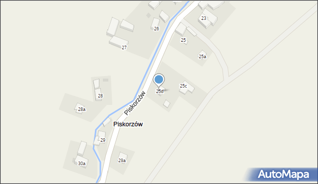 Piskorzów, Piskorzów, 25d, mapa Piskorzów