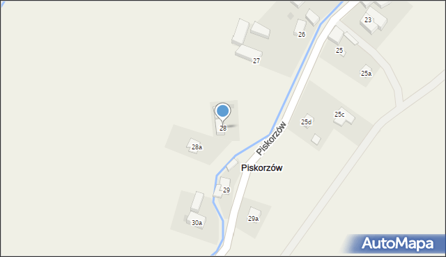 Piskorzów, Piskorzów, 28, mapa Piskorzów