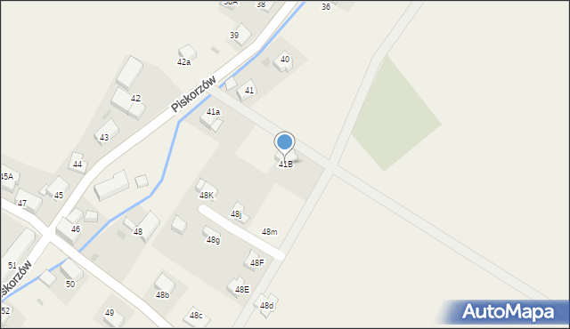 Piskorzów, Piskorzów, 41B, mapa Piskorzów