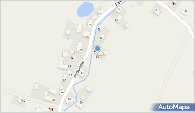 Piskorzów, Piskorzów, 59, mapa Piskorzów