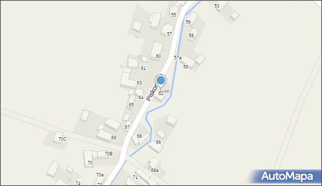 Piskorzów, Piskorzów, 62, mapa Piskorzów