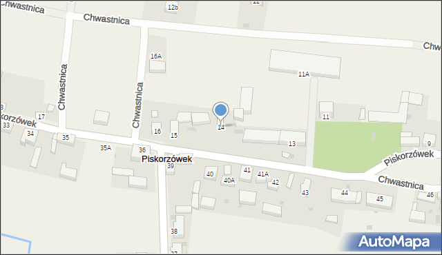 Piskorzówek, Piskorzówek, 14, mapa Piskorzówek