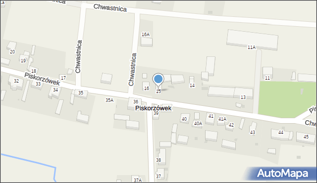 Piskorzówek, Piskorzówek, 15, mapa Piskorzówek