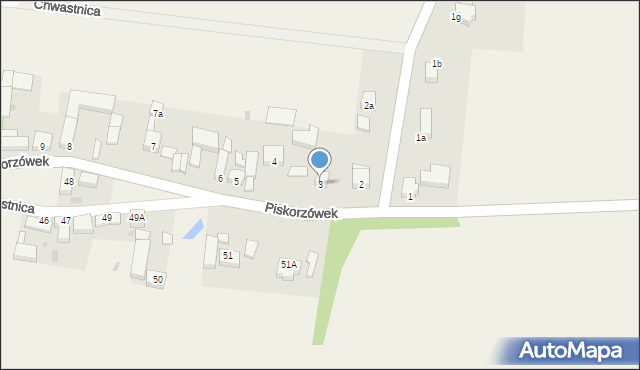 Piskorzówek, Piskorzówek, 3, mapa Piskorzówek