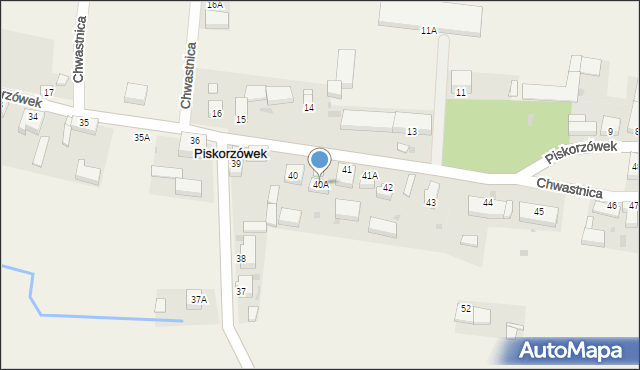 Piskorzówek, Piskorzówek, 40A, mapa Piskorzówek