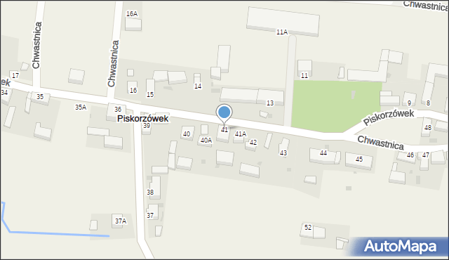 Piskorzówek, Piskorzówek, 41, mapa Piskorzówek