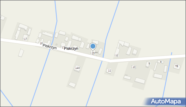 Piskrzyn, Piskrzyn, 13, mapa Piskrzyn