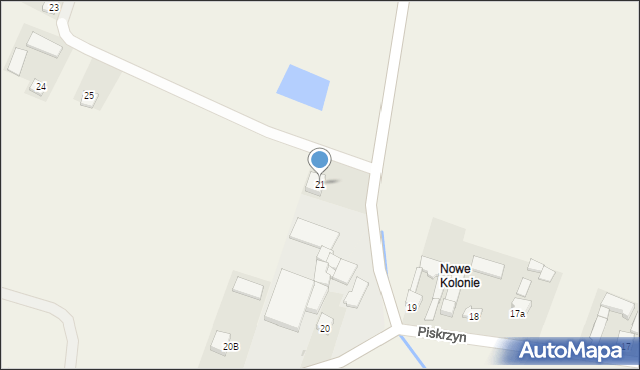 Piskrzyn, Piskrzyn, 21, mapa Piskrzyn