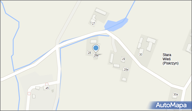 Piskrzyn, Piskrzyn, 28a, mapa Piskrzyn