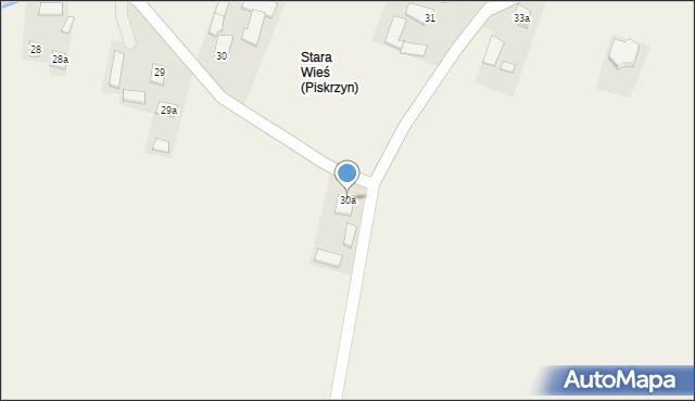 Piskrzyn, Piskrzyn, 30a, mapa Piskrzyn