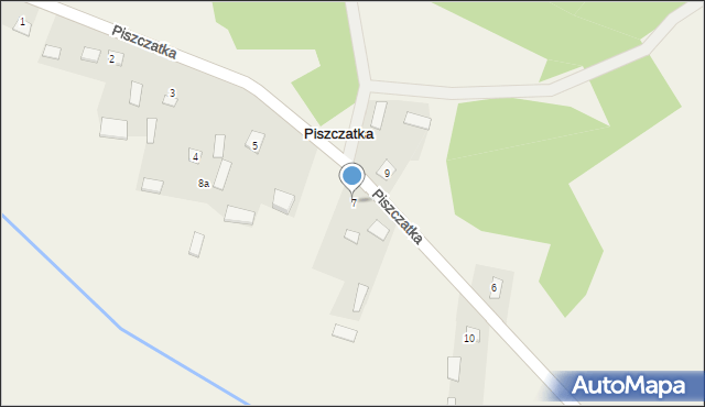 Piszczatka, Piszczatka, 7, mapa Piszczatka