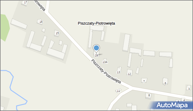 Piszczaty-Piotrowięta, Piszczaty-Piotrowięta, 14, mapa Piszczaty-Piotrowięta