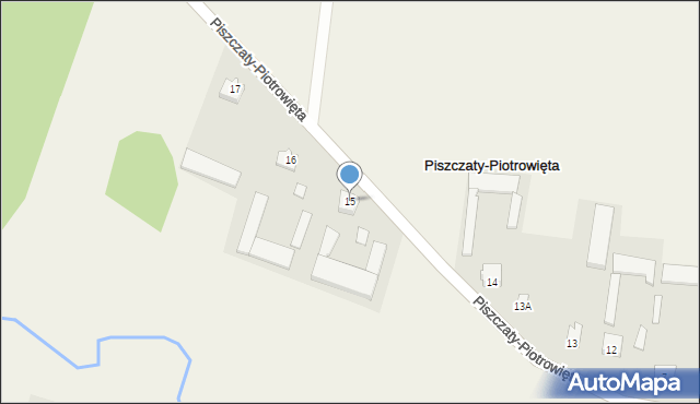 Piszczaty-Piotrowięta, Piszczaty-Piotrowięta, 15, mapa Piszczaty-Piotrowięta