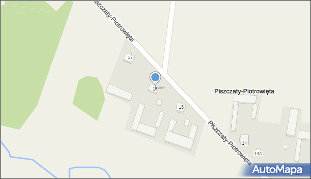 Piszczaty-Piotrowięta, Piszczaty-Piotrowięta, 16, mapa Piszczaty-Piotrowięta