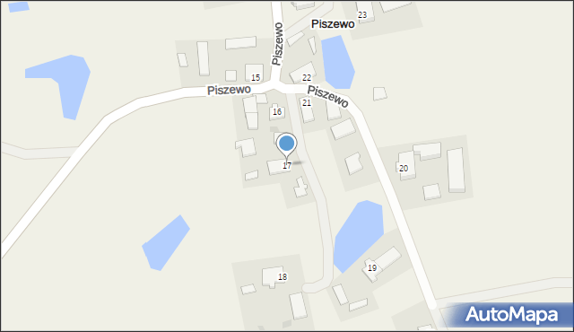 Piszewo, Piszewo, 17, mapa Piszewo