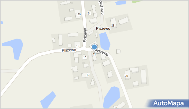 Piszewo, Piszewo, 21, mapa Piszewo