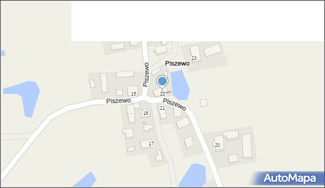 Piszewo, Piszewo, 22, mapa Piszewo