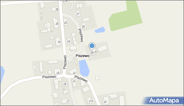 Piszewo, Piszewo, 23, mapa Piszewo