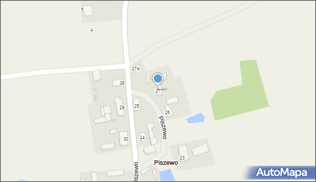 Piszewo, Piszewo, 27, mapa Piszewo