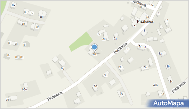 Piszkawa, Piszkawa, 6d, mapa Piszkawa