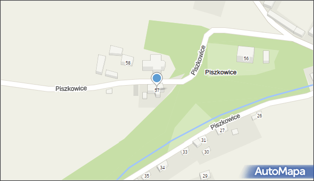 Piszkowice, Piszkowice, 57, mapa Piszkowice