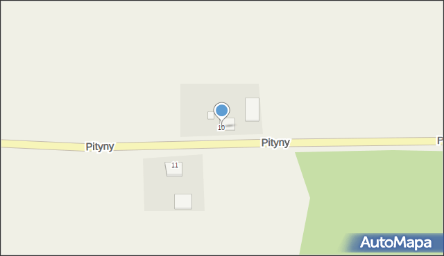 Pityny, Pityny, 10, mapa Pityny