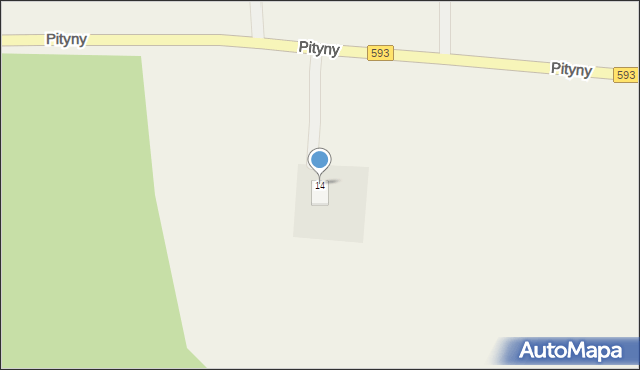 Pityny, Pityny, 14, mapa Pityny