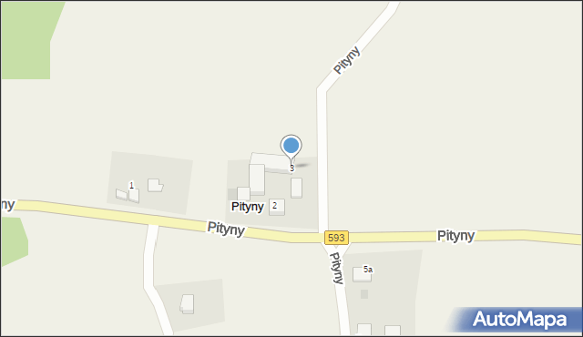 Pityny, Pityny, 3, mapa Pityny