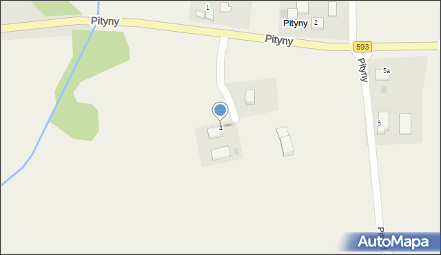 Pityny, Pityny, 4, mapa Pityny