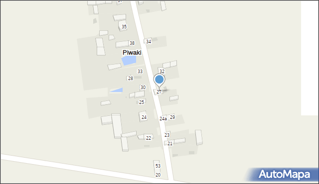 Piwaki, Piwaki, 27, mapa Piwaki